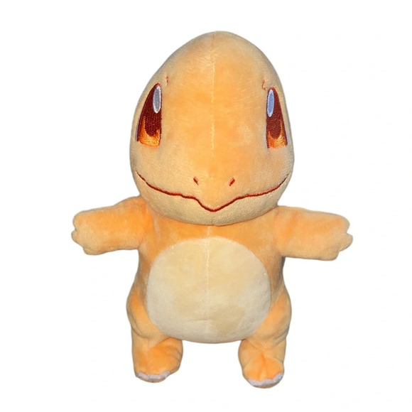 POKEMON SELECT Shiny Charmander Plush Stuffed Toy 2021 Nintendo 8” Orange Eyes - Picture 1 of 8